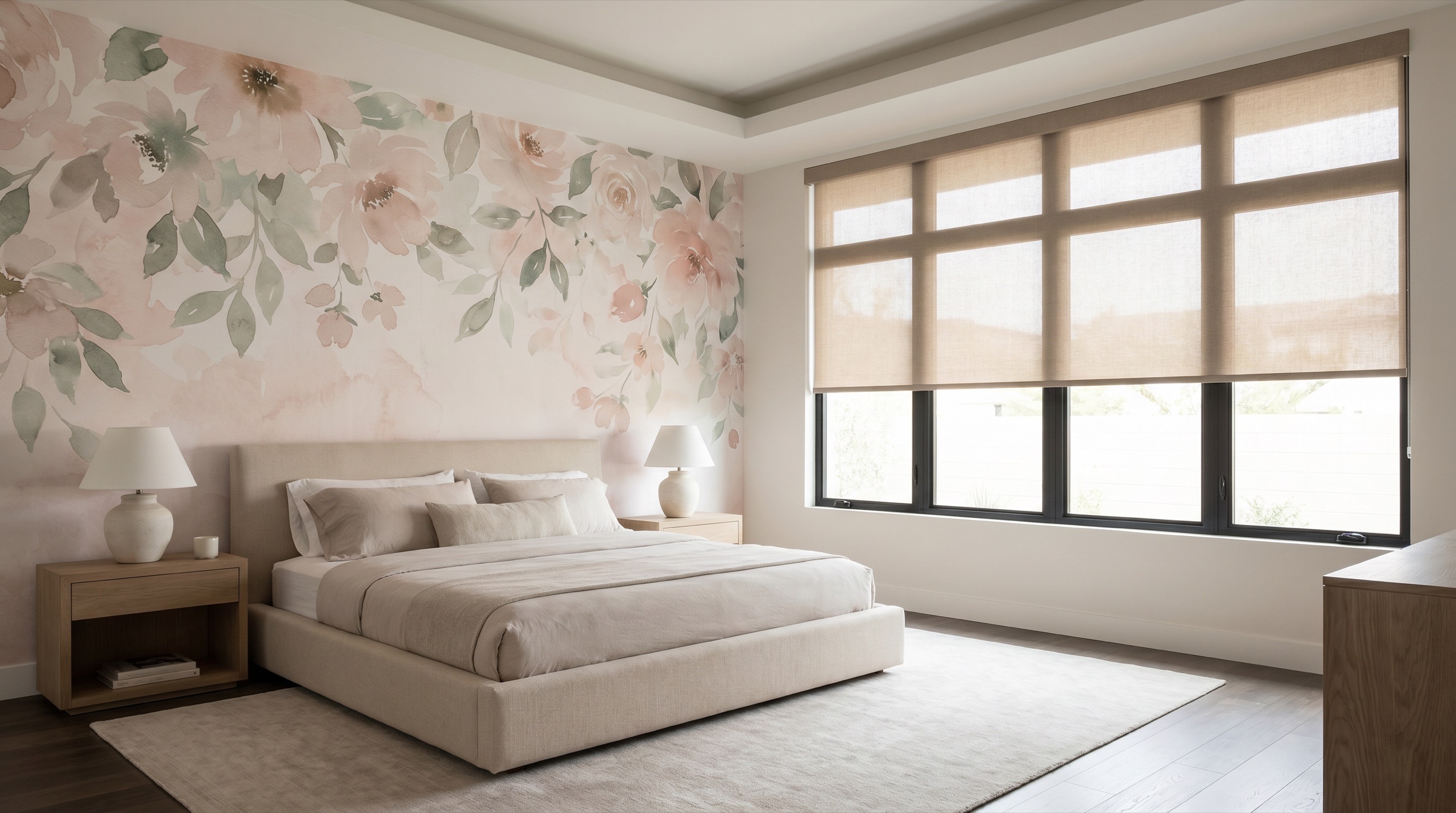 Wallpaper and window treatments in Henderson
