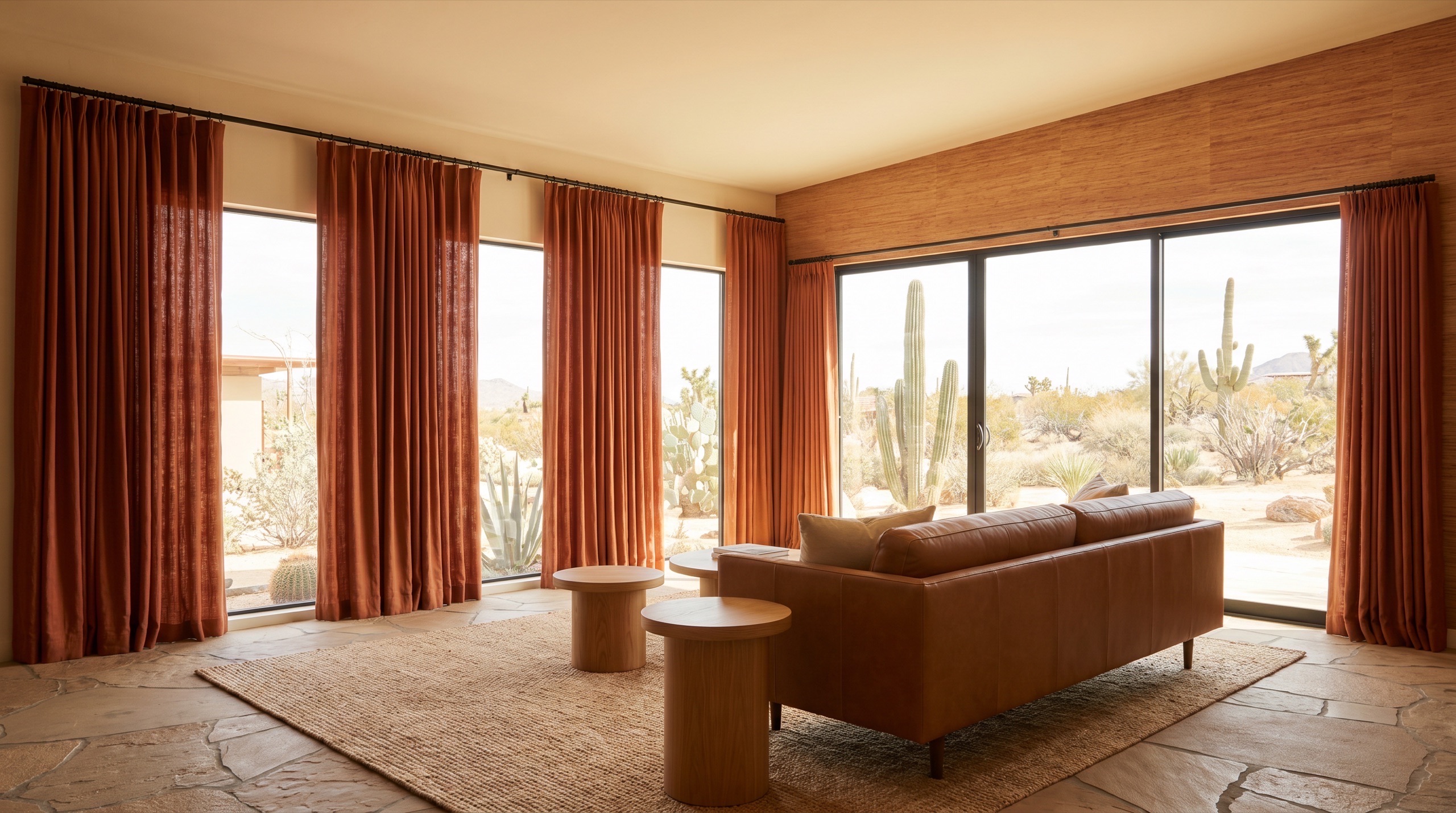 Wallpaper and window treatments in Needles