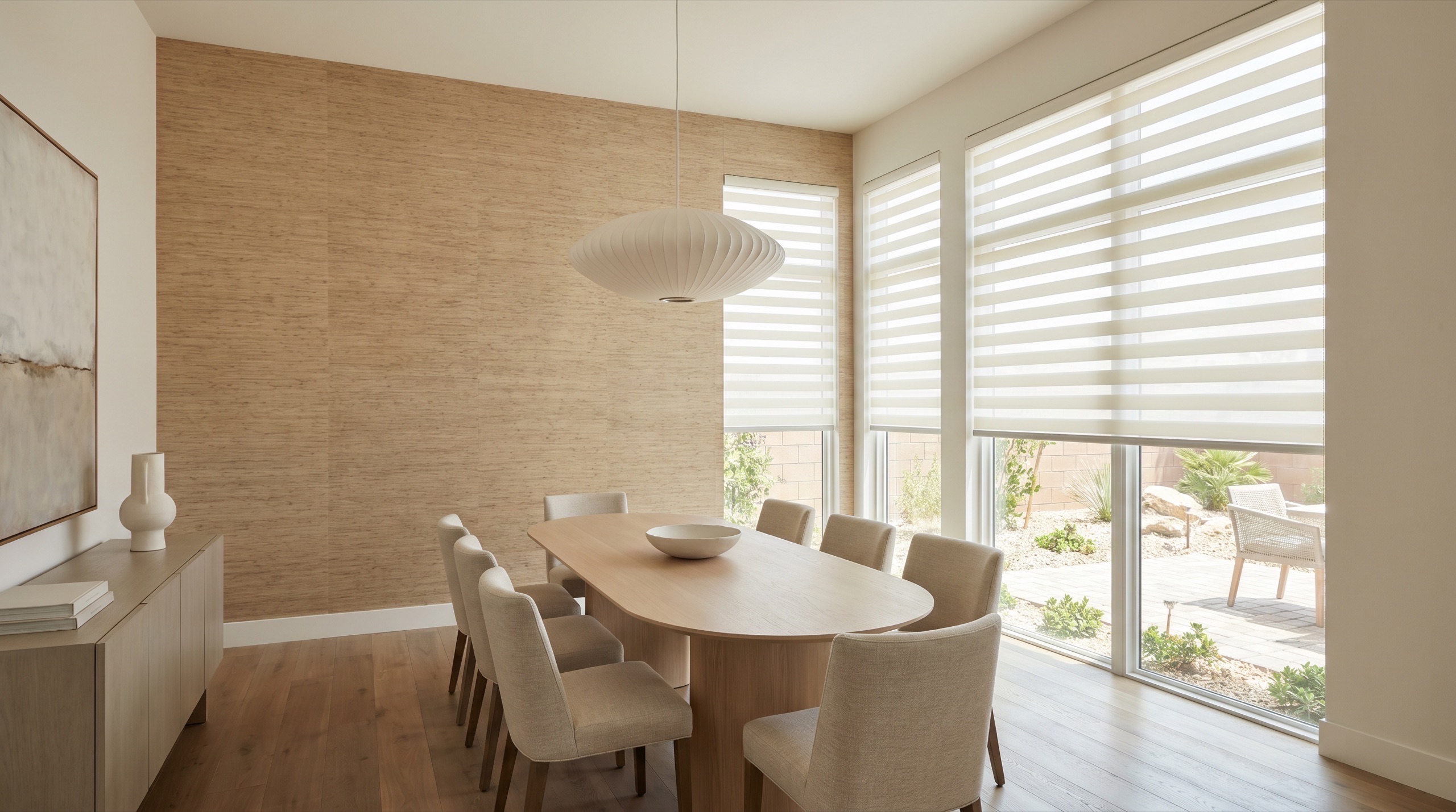 Wallpaper and window treatments in Summerlin